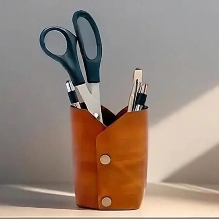 Leather Pencil Cup Holder