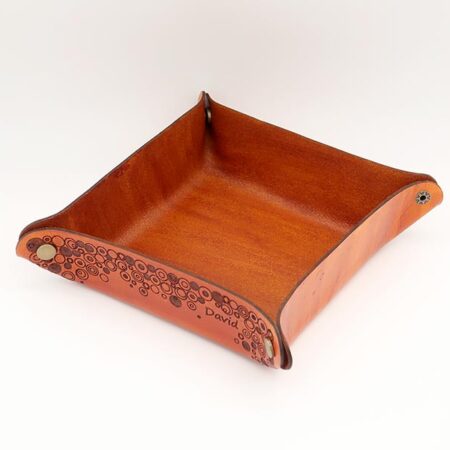 Leather Tray with Designe